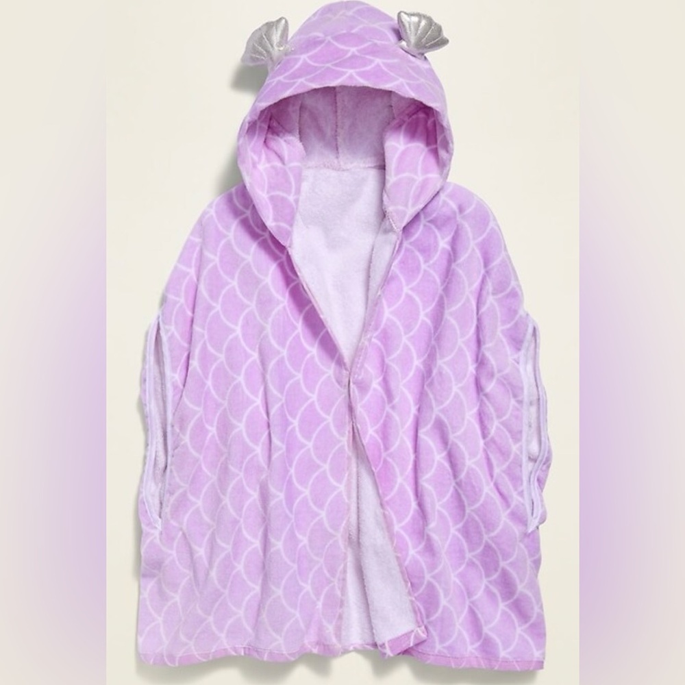 Old Navy Mermaid Swim Cover-Up Robe Towel